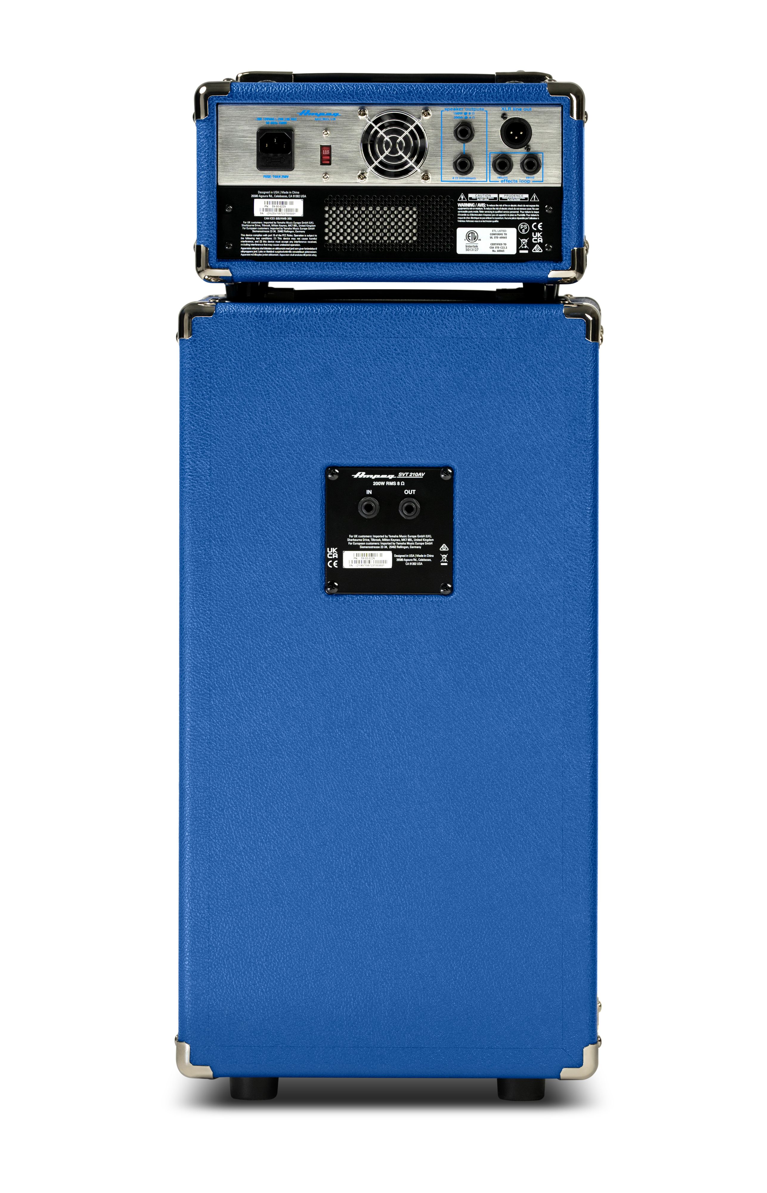 Ampeg Micro Vr Stack Blue Limited Edition 2x10 200w - Basversterkerstack - Variation 2
