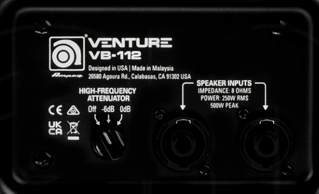 Ampeg Venture Vb112 Bass Cab 1x12 250w 8-ohms - Speakerkast voor bas - Variation 2