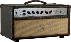 Gitaarversterker top Ams amplifiers The One 50 Head With Analog Reverb - Brown Cowboy