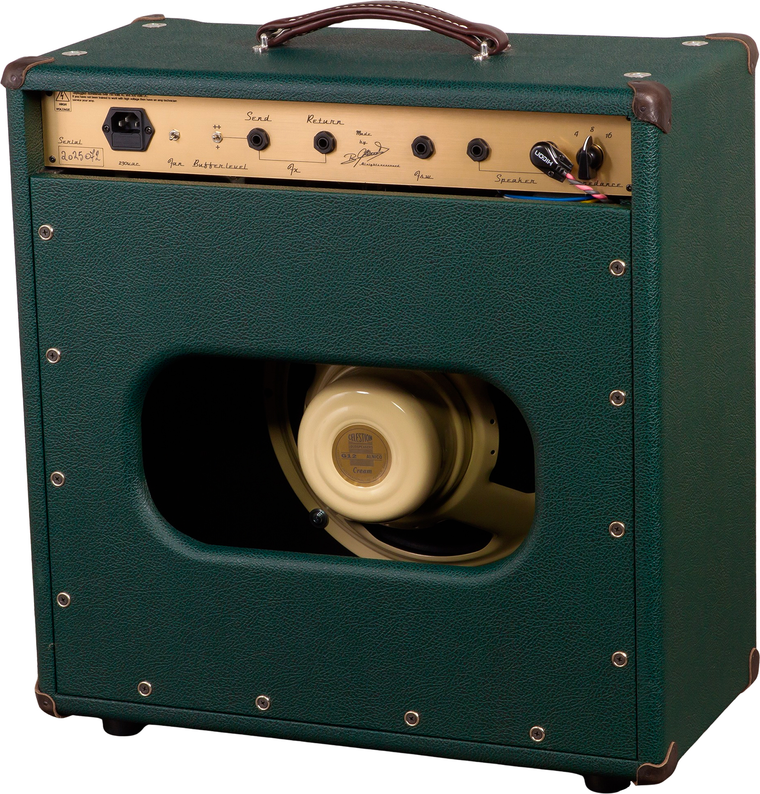 Ams Amplifiers The One 50 Spring Reverb 1x12 Combo 50w 6l6 British Racing - Combo voor elektrische gitaar - Variation 1