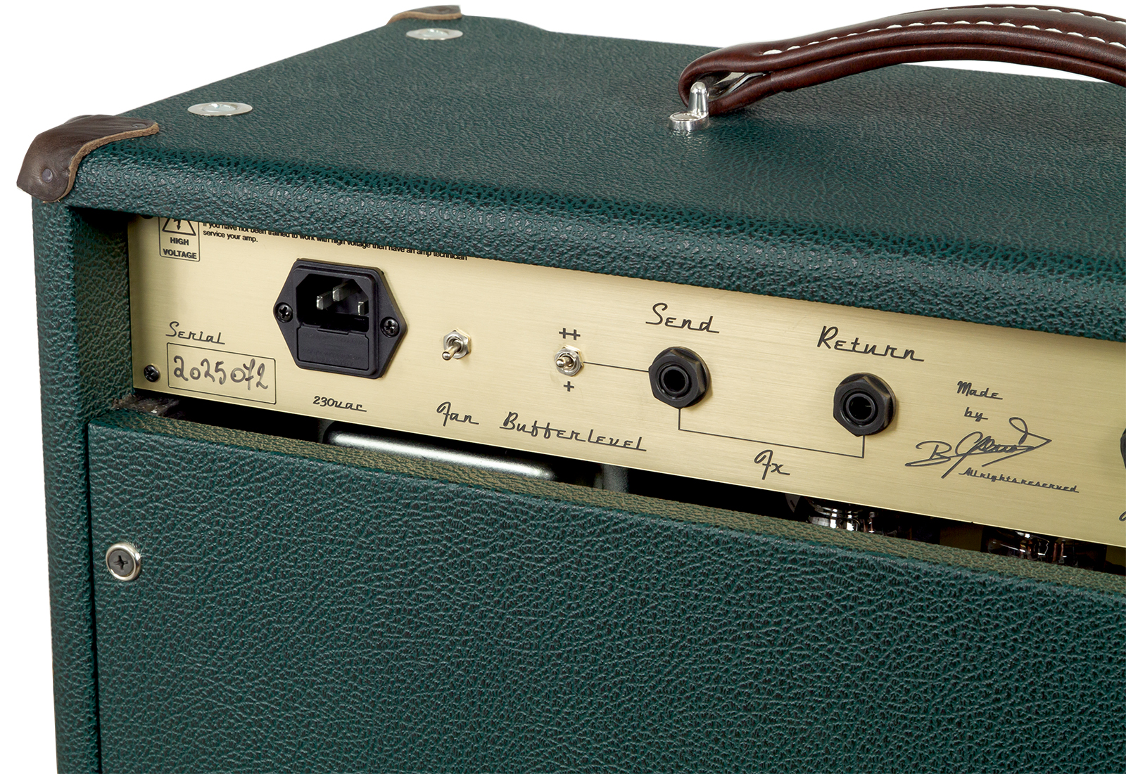 Ams Amplifiers The One 50 Spring Reverb 1x12 Combo 50w 6l6 British Racing - Combo voor elektrische gitaar - Variation 5