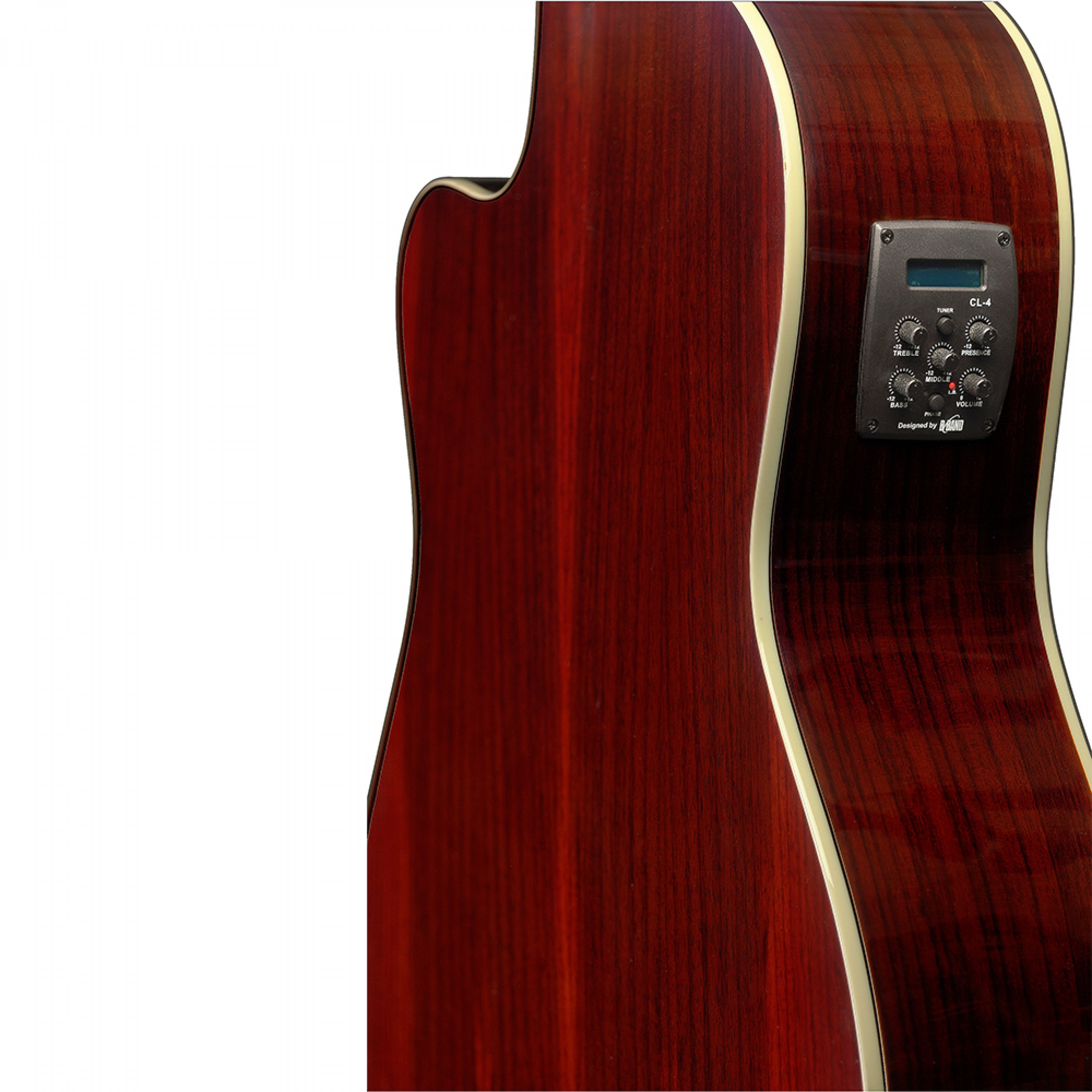 Angel Lopez Cer Tce S Cereza 4/4 Thinline Cw Epicea Palissandre Rw - Natural - Klassieke gitaar 4/4 - Variation 1