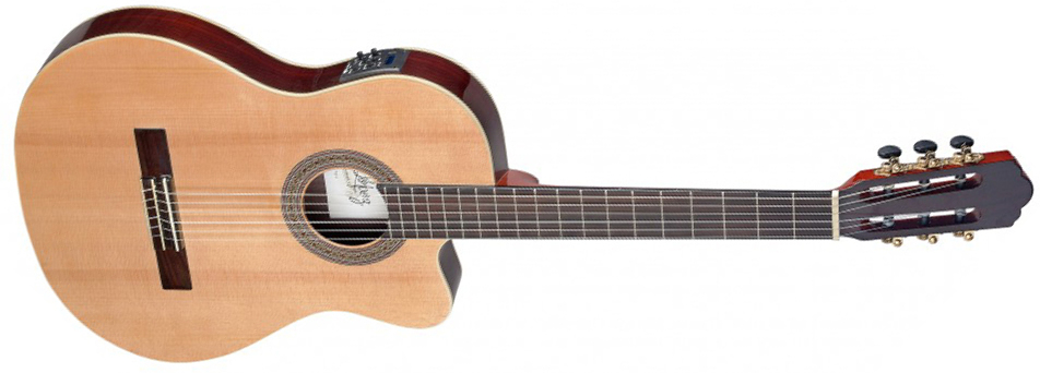 Angel Lopez Cer Tce S Cereza 4/4 Thinline Cw Epicea Palissandre Rw - Natural - Klassieke gitaar 4/4 - Main picture