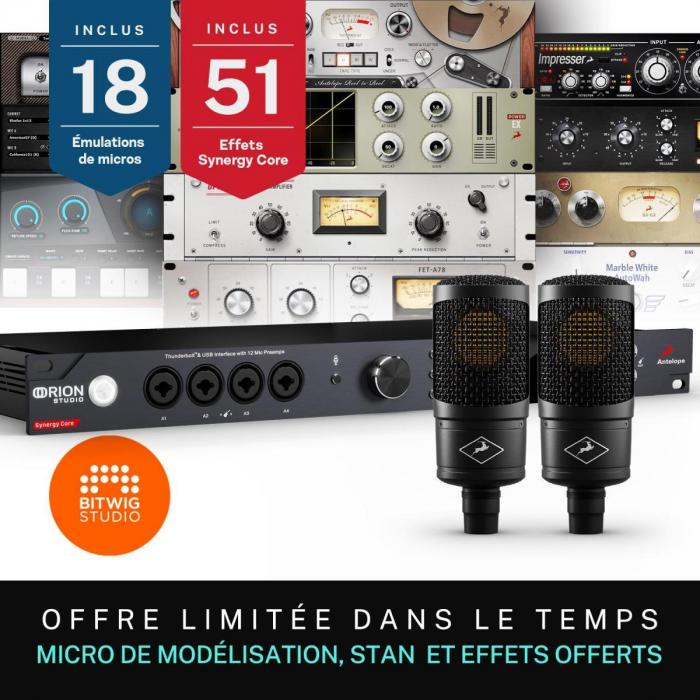 Home studio set Antelope audio Orion Studio Synergy Core + 2x Edge Solo