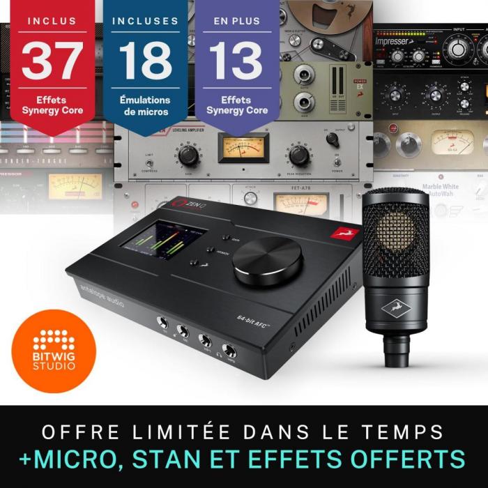 Home studio set Antelope audio Zen Q Syenergy Core USB-C + MICRO EDGE Solo