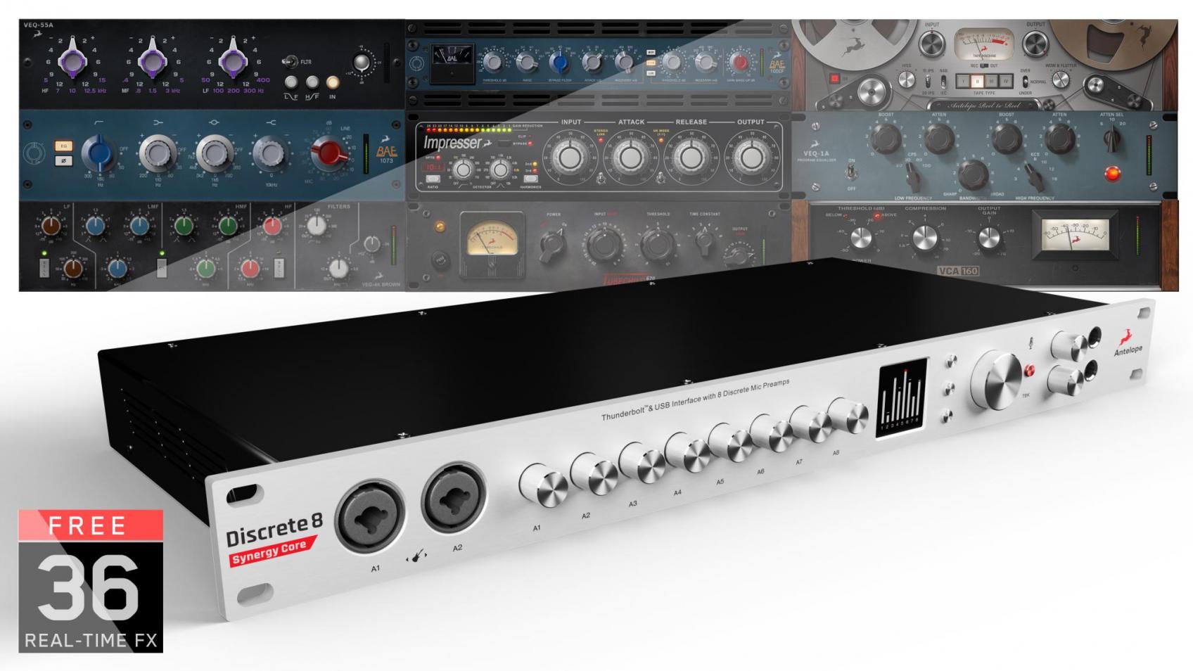 Antelope Audio Discrete 8 Synergy Core + Micro Solo Edge Offert - Home studio set - Variation 7