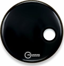 Bassdrumvel Aquarian 18 Regulator Black Bass Drum Head - 18 inches