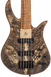 Solid body elektrische bas Aquilina Triton 5 - Buckeyes burl