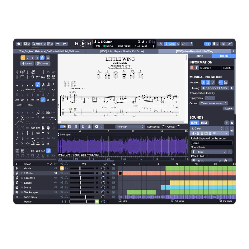 Arobas Music Guitar Pro 8 - Partituur editor - Variation 1