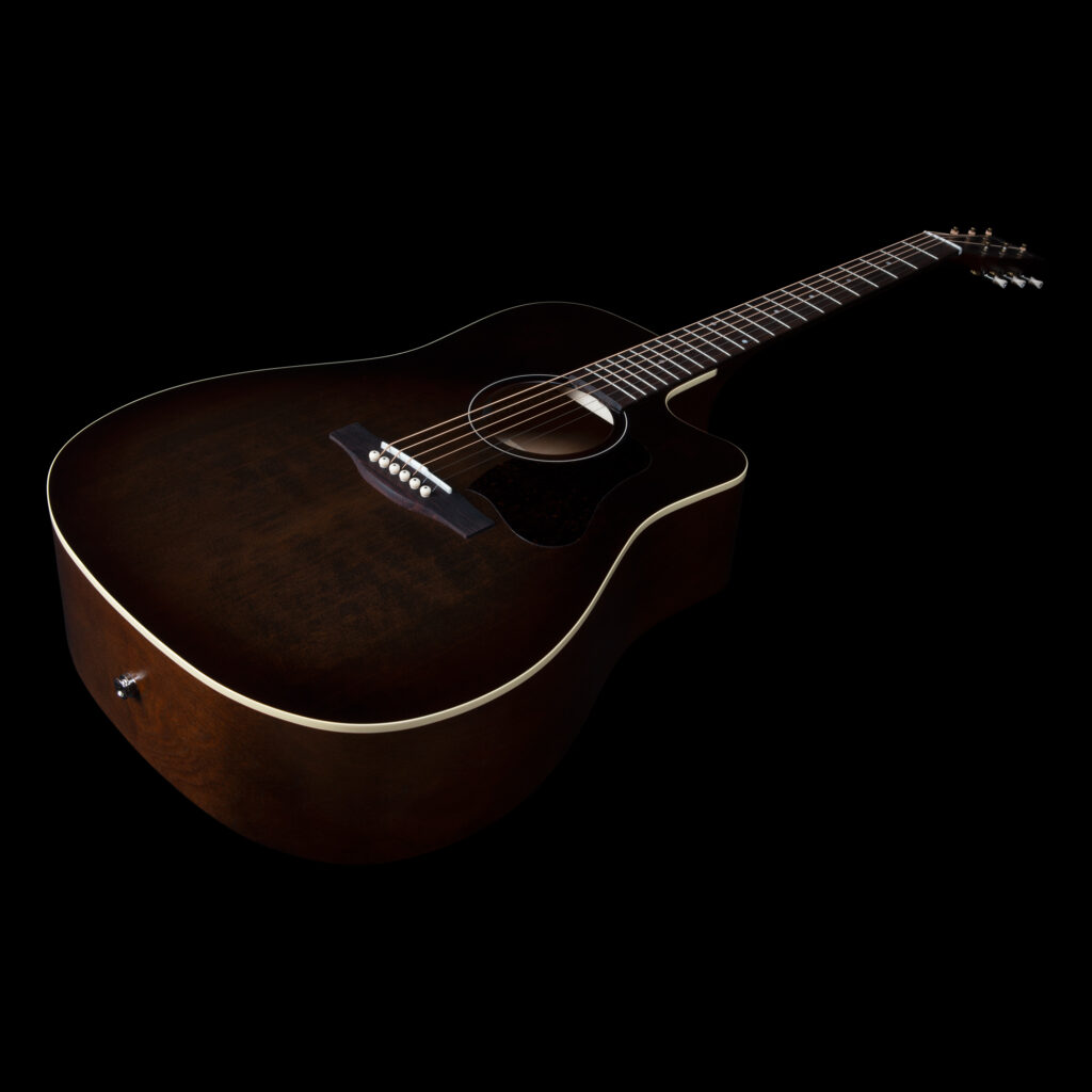 Art Et Lutherie Americana Cw Presys Ii Dreadnought Cedre Merisier Rw - Bourbon Burst - Elektro-akoestische gitaar - Variation 2