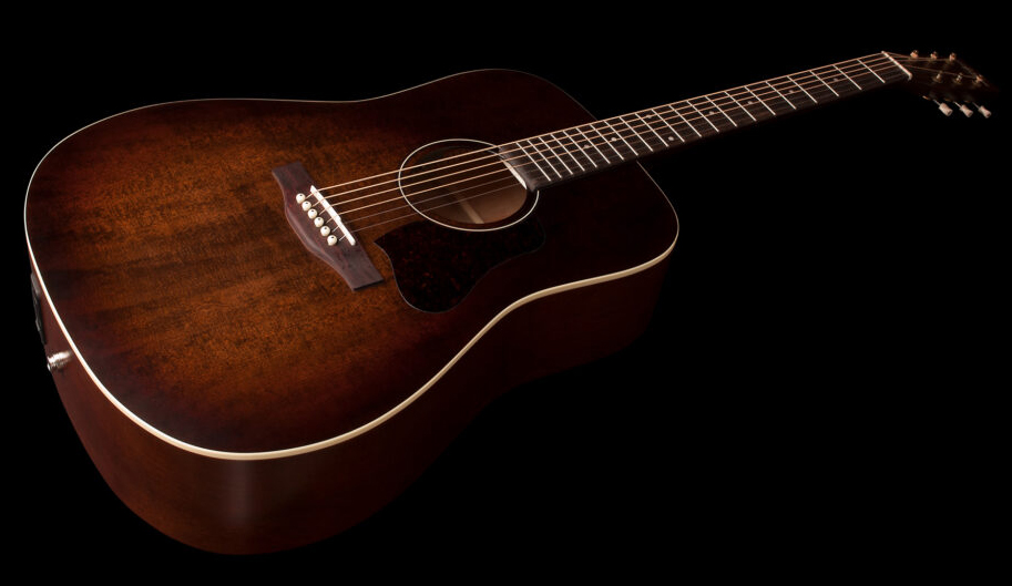 Art Et Lutherie Americana Presys Ii Dreadnought Cedre Merisier Rw - Bourbon Burst - Elektro-akoestische gitaar - Variation 2