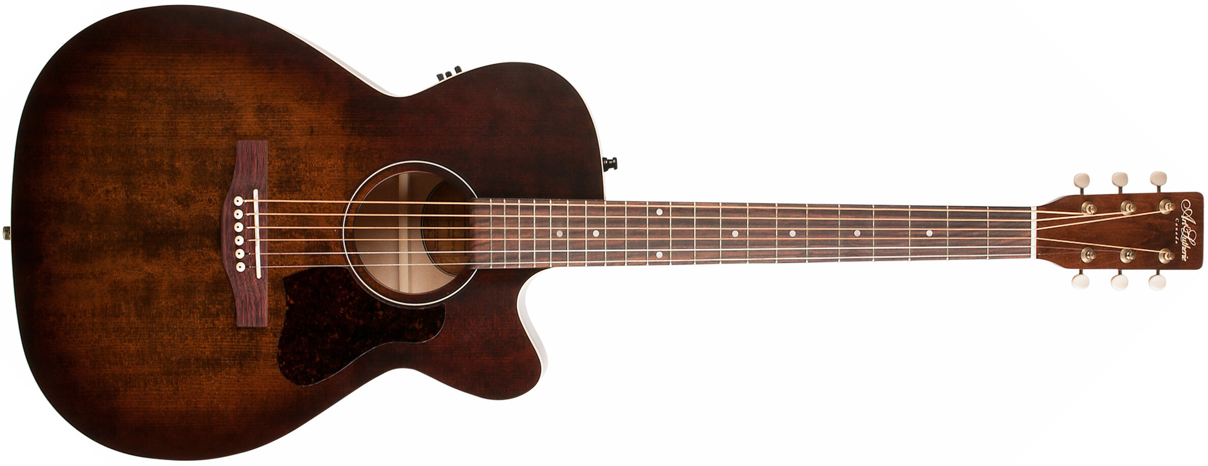 Art Et Lutherie Legacy Concert Hall Cw Qit - Bourbon Burst - Elektro-akoestische gitaar - Main picture