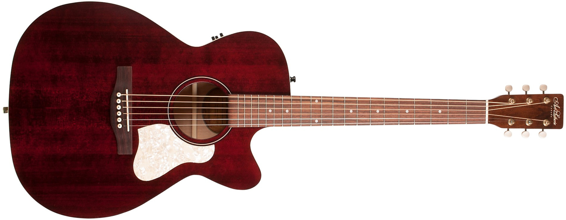 Art Et Lutherie Legacy Cw Presys Ii Concert Hall Cedre Merisier Rw - Tennessee Red - Elektro-akoestische gitaar - Main picture