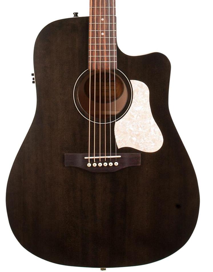 Elektro-akoestische gitaar Art et lutherie Americana CW Presys II - Faded black semi gloss