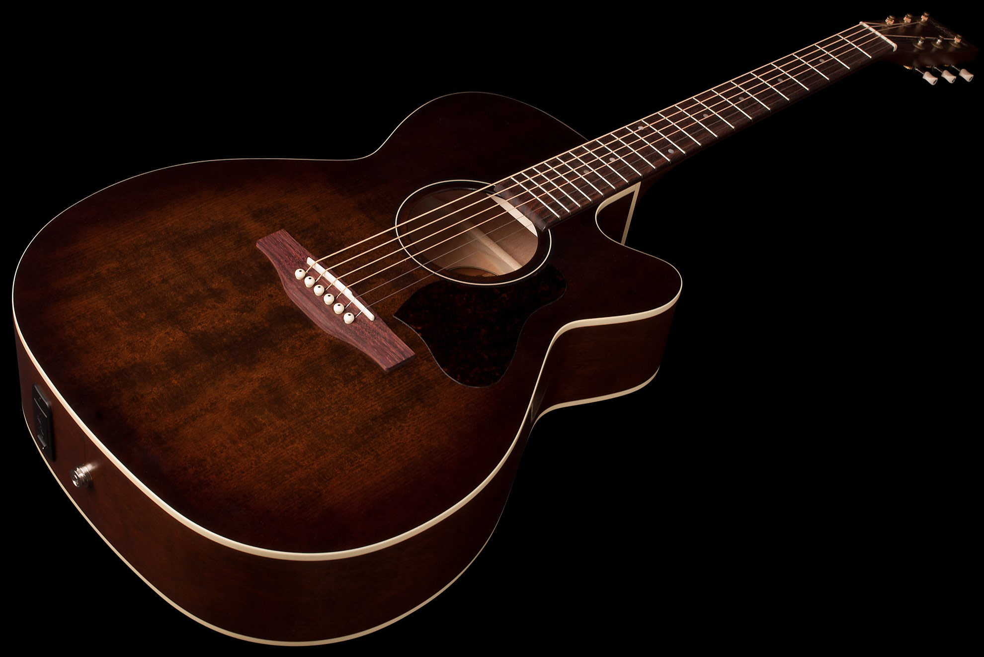 Art Et Lutherie Legacy Concert Hall Cw Qit - Bourbon Burst - Elektro-akoestische gitaar - Variation 2