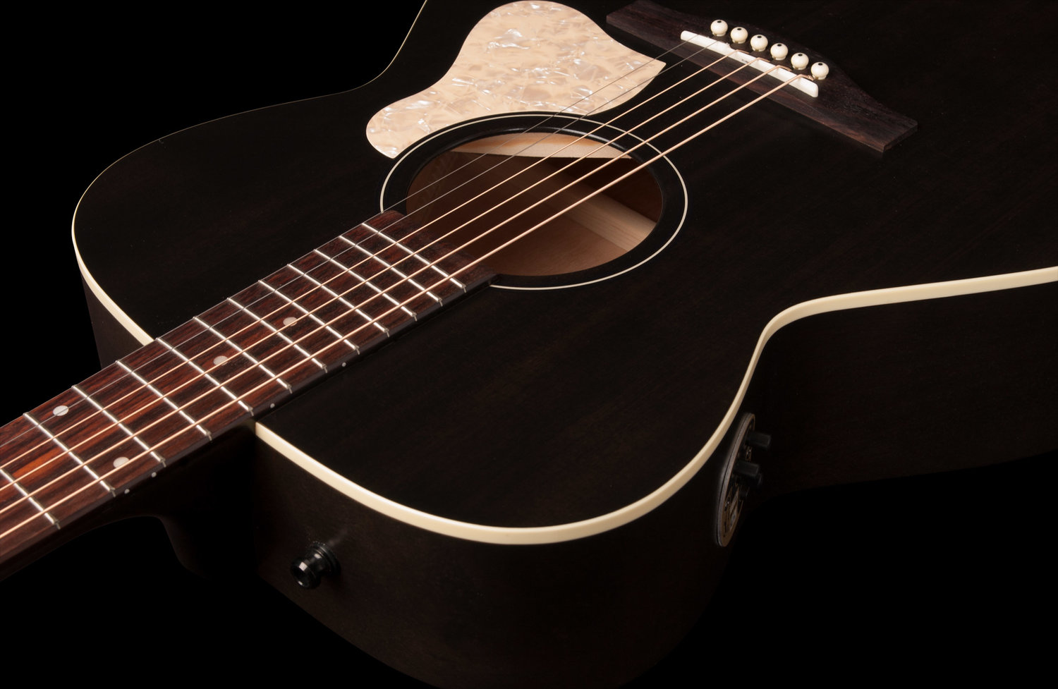 Art Et Lutherie Legacy Concert Hall Qit - Faded Black - Elektro-akoestische gitaar - Variation 3