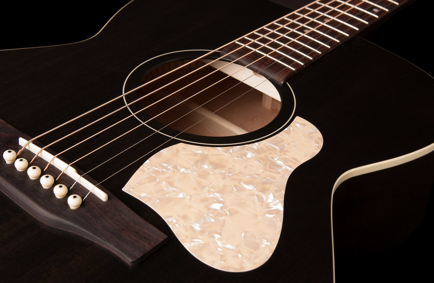 Art Et Lutherie Legacy Concert Hall Epicea Merisier - Faded Black - Westerngitaar & electro - Variation 3