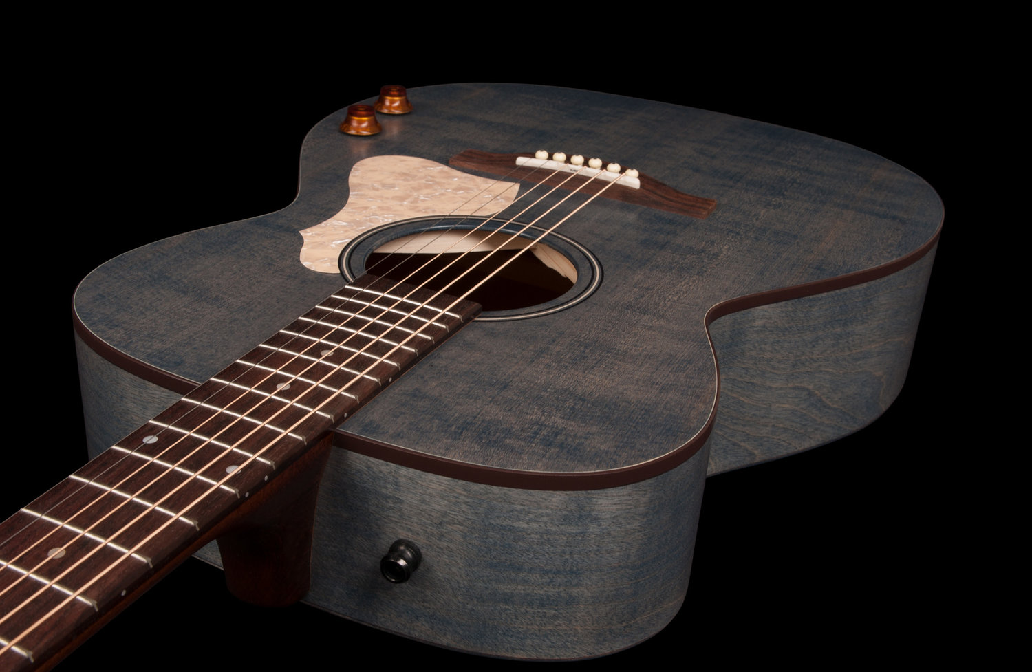 Art Et Lutherie Legacy Concert Hall Q-discrete Epicea Merisier Rw - Denim Blue Sg - Elektro-akoestische gitaar - Variation 4