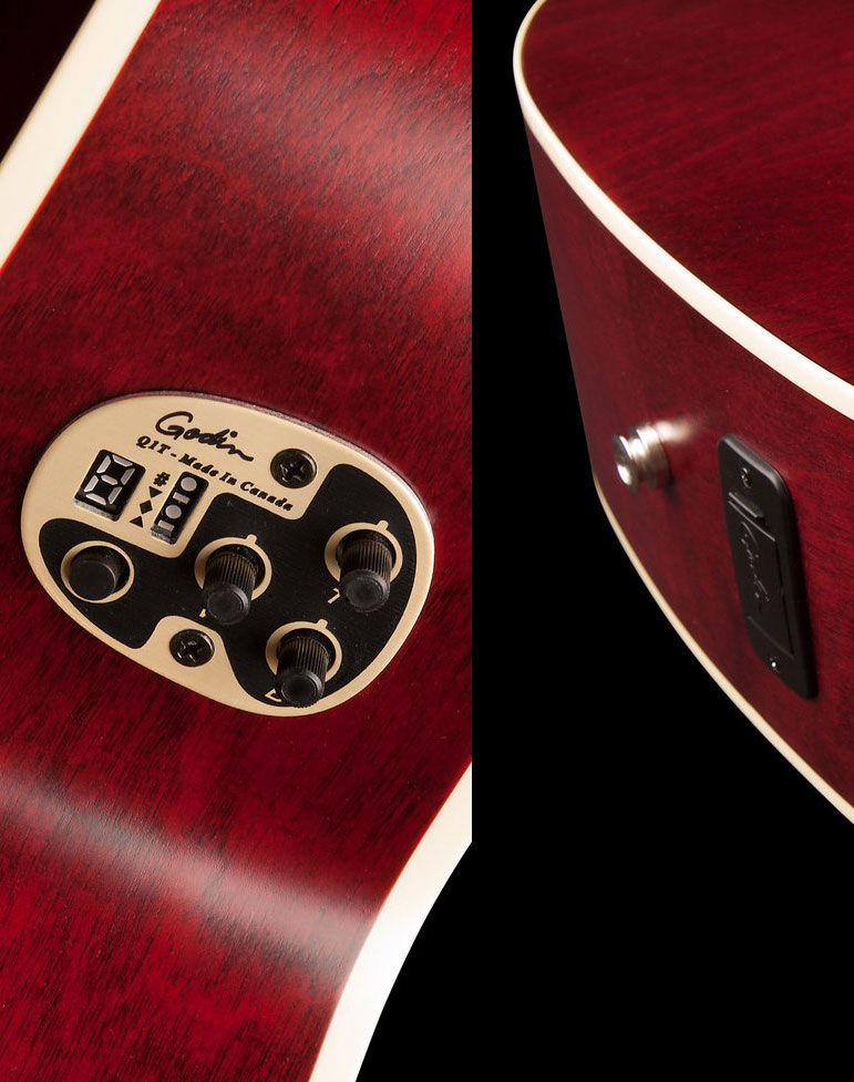 Art Et Lutherie Legacy Concert Hall Qit Epicea Merisier - Faded Cream - Westerngitaar & electro - Variation 5