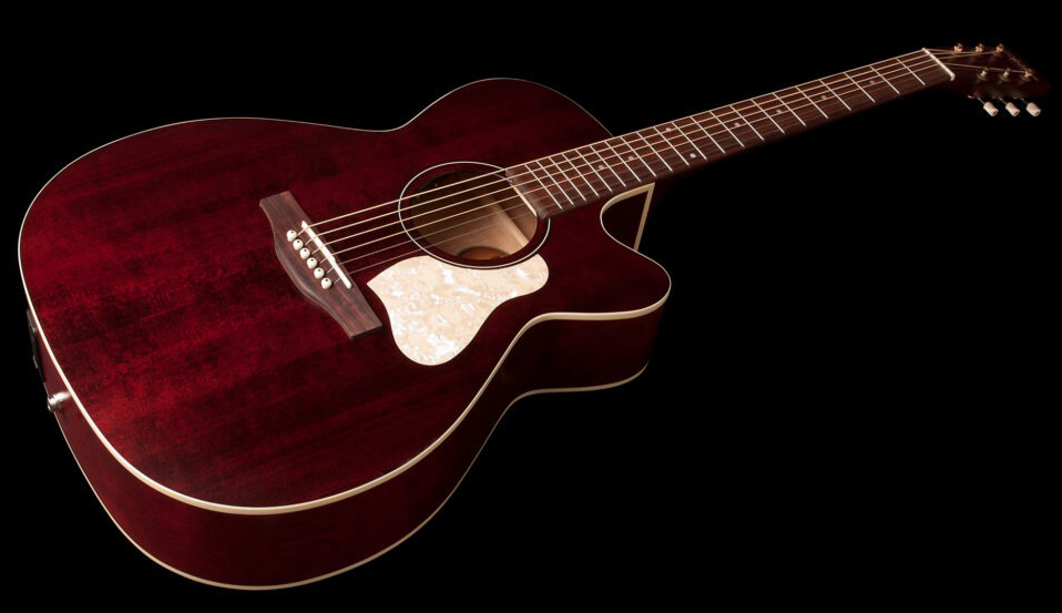 Art Et Lutherie Legacy Cw Presys Ii Concert Hall Cedre Merisier Rw - Tennessee Red - Elektro-akoestische gitaar - Variation 2