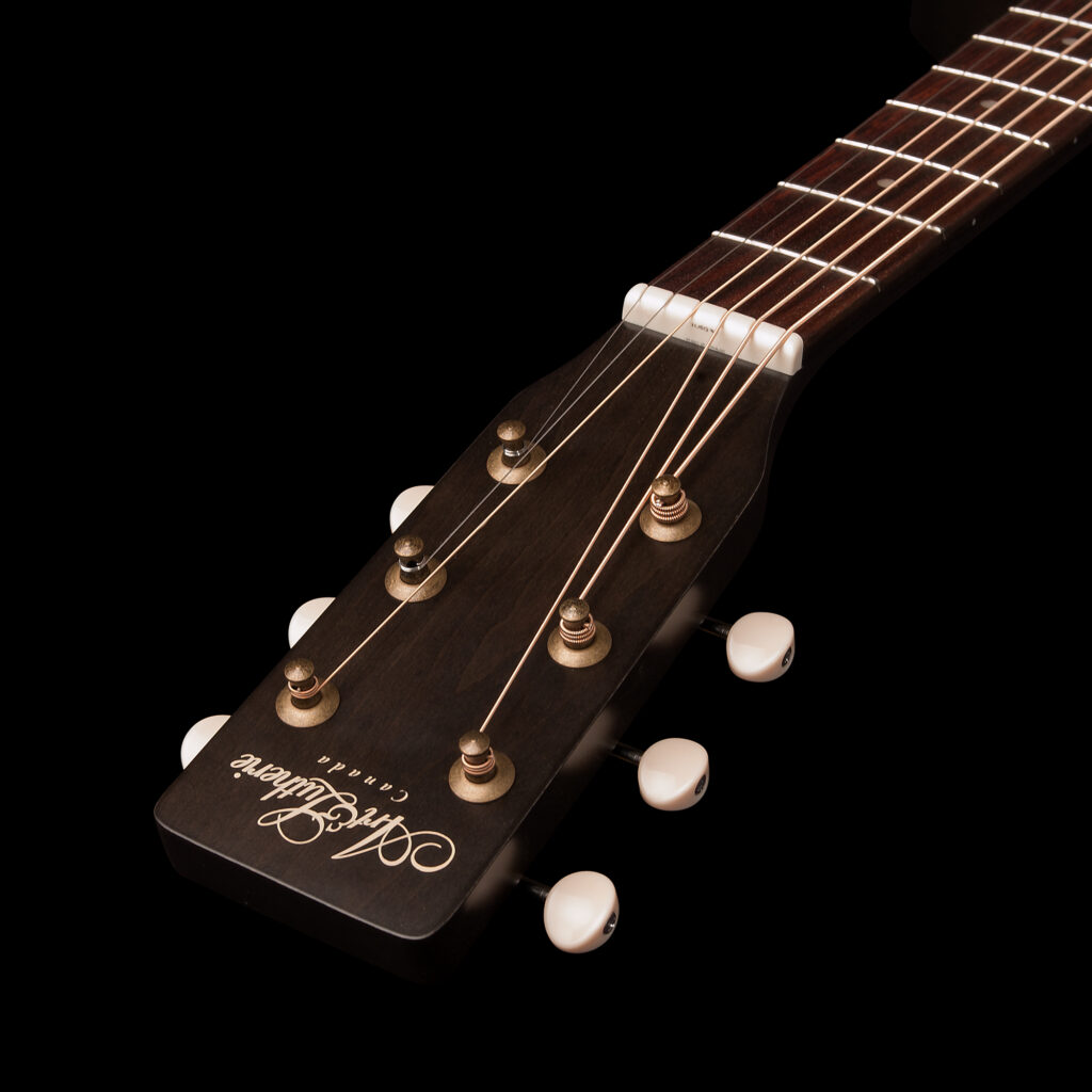 Art Et Lutherie Legacy Cw Presys Ii Concert Hall Cedre Merisier Rw - Faded Black - Elektro-akoestische gitaar - Variation 5