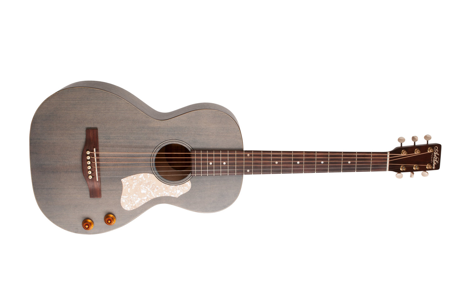 Art Et Lutherie Roadhouse Parlor Q-discrete Epicea Merisier - Denim Blue - Elektro-akoestische gitaar - Variation 1