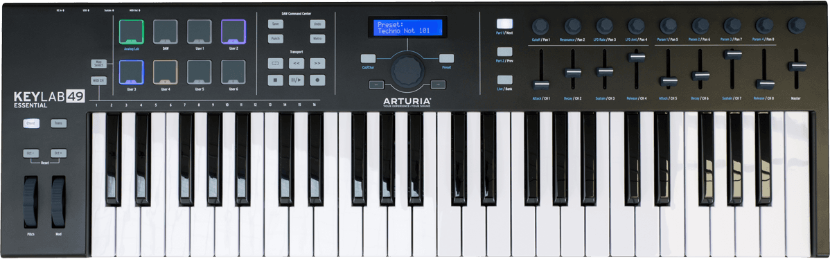 Arturia Keylab Essential 49 Black Edition - Masterkeyboard - Main picture