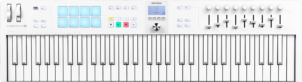 Arturia Keylab Essential 61 Mk3 Alpine White - Masterkeyboard - Main picture