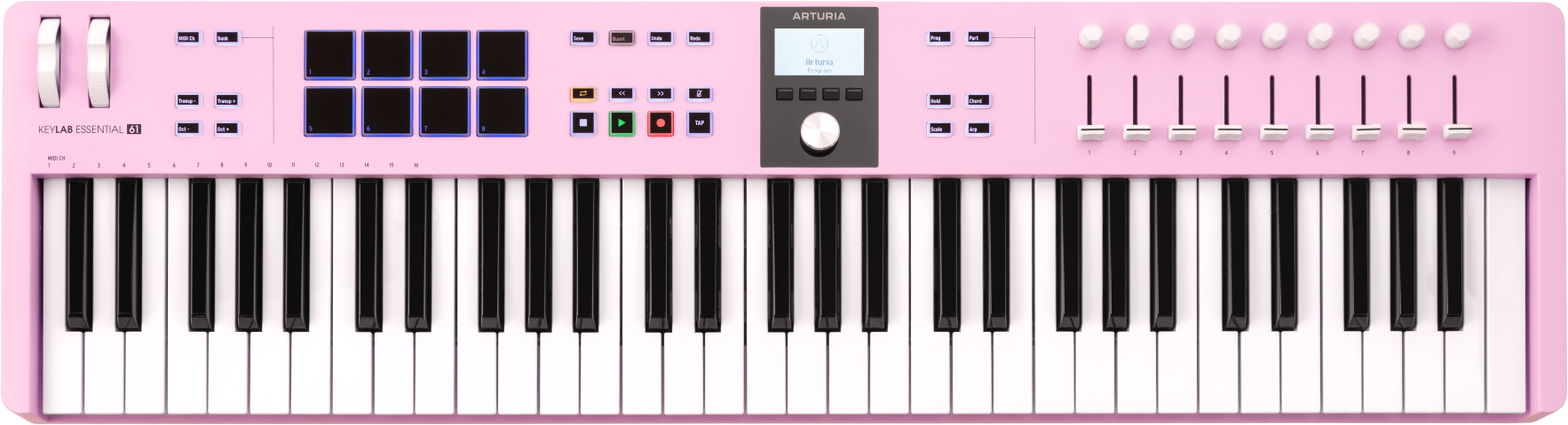 Arturia Keylab Essential 3 61 Touches Rose Quartz - Masterkeyboard - Main picture