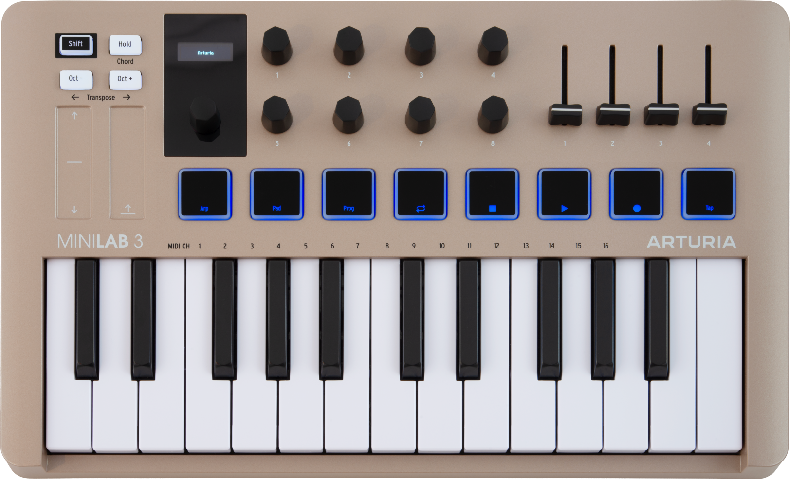 Arturia Minilab 3 Edition Champagne - Masterkeyboard - Main picture