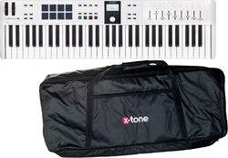 Toetsenbord set Arturia Keylab Essential 3 61  + Housse X-tone 61 notes - Blanc