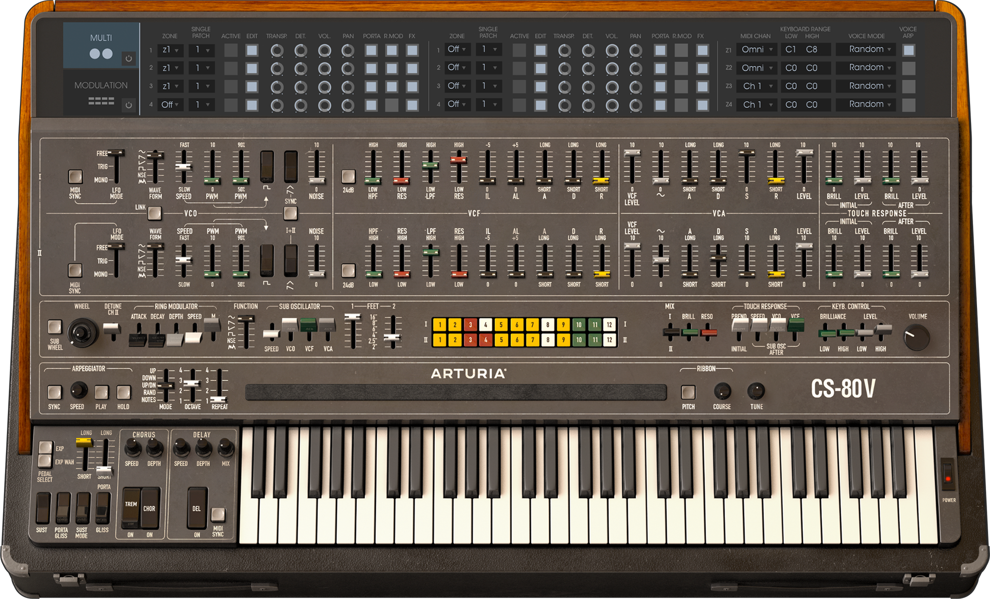 Arturia Cs80v - Virtuele instrumenten soundbank - Variation 1