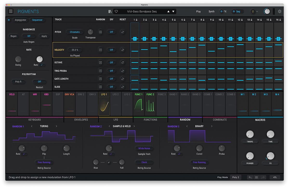 Arturia Pigments 4 Serial - Virtuele instrumenten soundbank - Variation 7