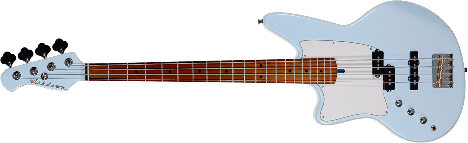 Ashdown The Saint Roasted Lh Gaucher Mn - Ice Blue - Solid body elektrische bas - Main picture