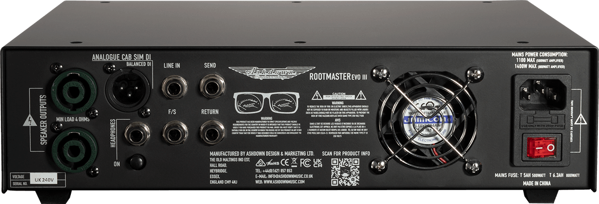 Ashdown Rootmaster Evo Iii Head 500w - Versterker top voor bas - Variation 1