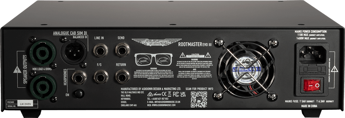 Ashdown Rootmaster Evo Iii Head 800w - Versterker top voor bas - Variation 1