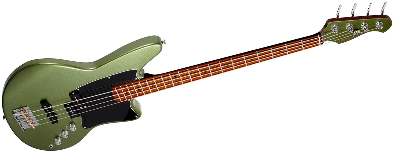 Ashdown The Saint Roasted Lh Gaucher Mn - Olive Green - Solid body elektrische bas - Variation 2