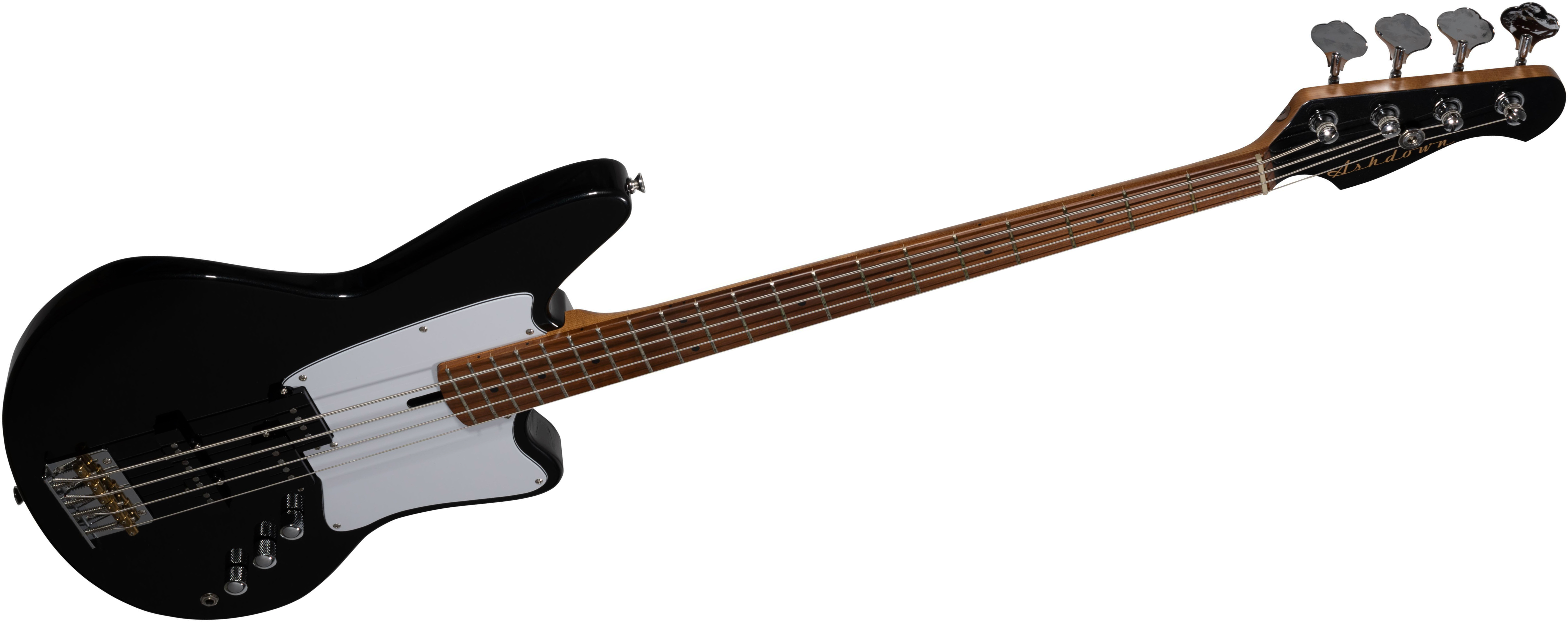 Ashdown The Saint Roasted Lh Gaucher Mn - Gloss Black - Solid body elektrische bas - Variation 3
