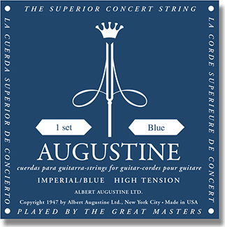 Augustine Jeu De 6 Cordes Guit. Classique Imperial Tension Forte Bleu - Nylonsnaren voor klassieke gitaar - Main picture