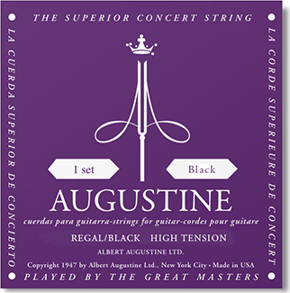 Augustine Jeu De 6 Cordes Regal Noire Faible / Nylon Clair-file Argent - Nylonsnaren voor klassieke gitaar - Main picture