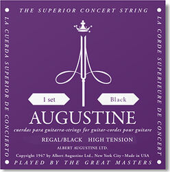 Nylonsnaren voor klassieke gitaar Augustine Regal Light Black / Nylon-Silver - Snarenset