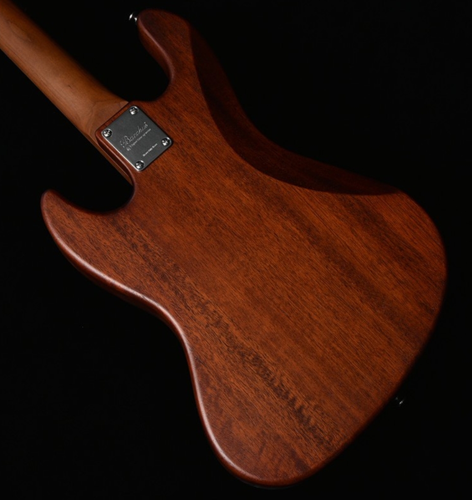 Bacchus Jt Wl4-qm Rsm/m Jap Tune Up Mn - Natural Satin - Solid body elektrische bas - Variation 1
