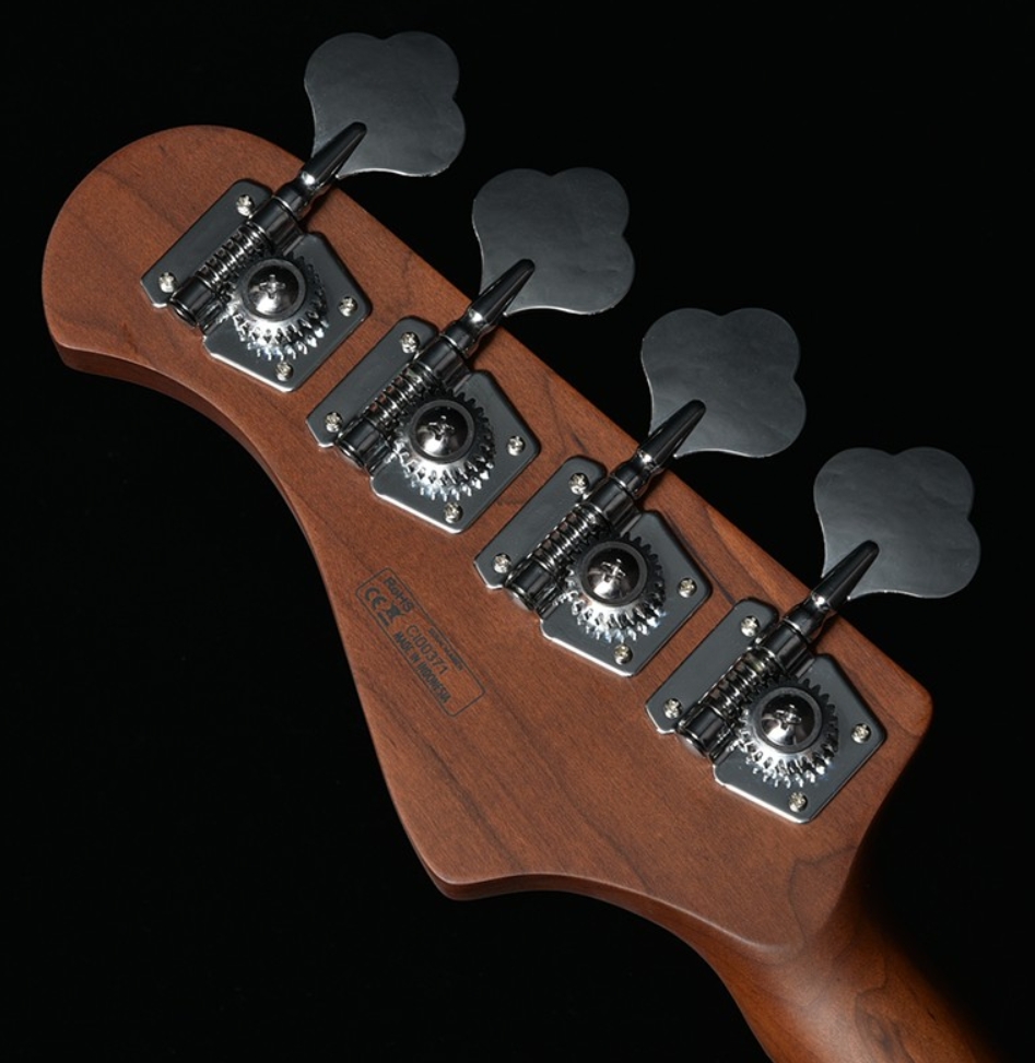 Bacchus Jt Wl4-qm Rsm/m Jap Tune Up Mn - Brown Satin - Solid body elektrische bas - Variation 1