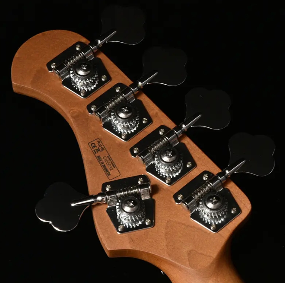 Bacchus Jt Wl5-qm-ac Rsm/m Jap Tune Up Active Mn - Black Satin - Solid body elektrische bas - Variation 1