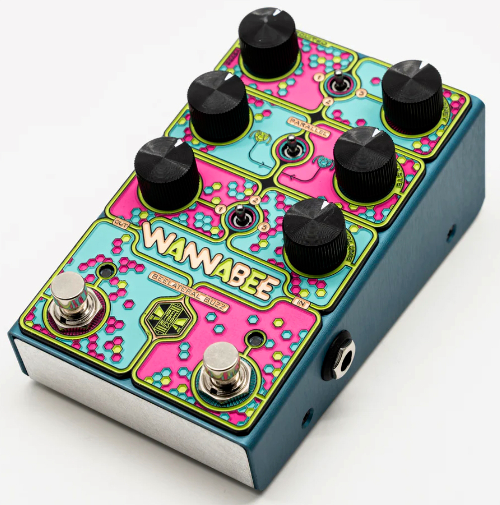 Beetronics Wannabee Beelateral Buzz Overdrive - Reverb/delay/echo effect pedaal - Variation 1