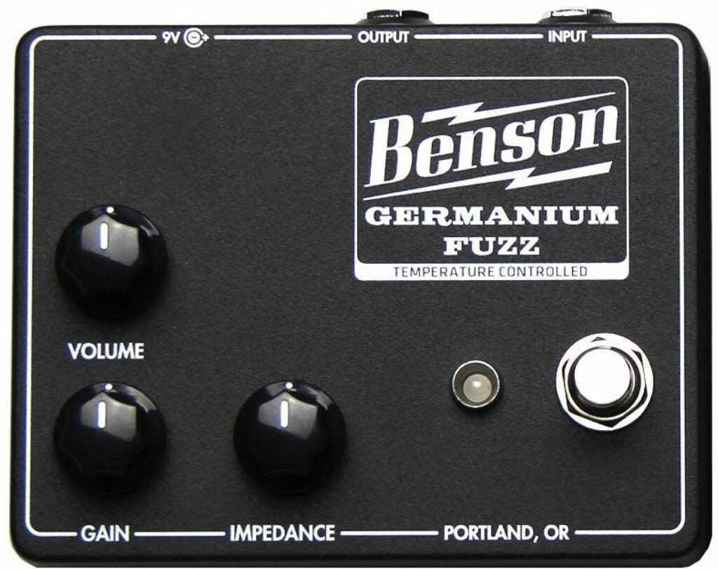 Benson Amps Germanium Fuzz Studio Black - Overdrive/Distortion/fuzz effectpedaal - Main picture