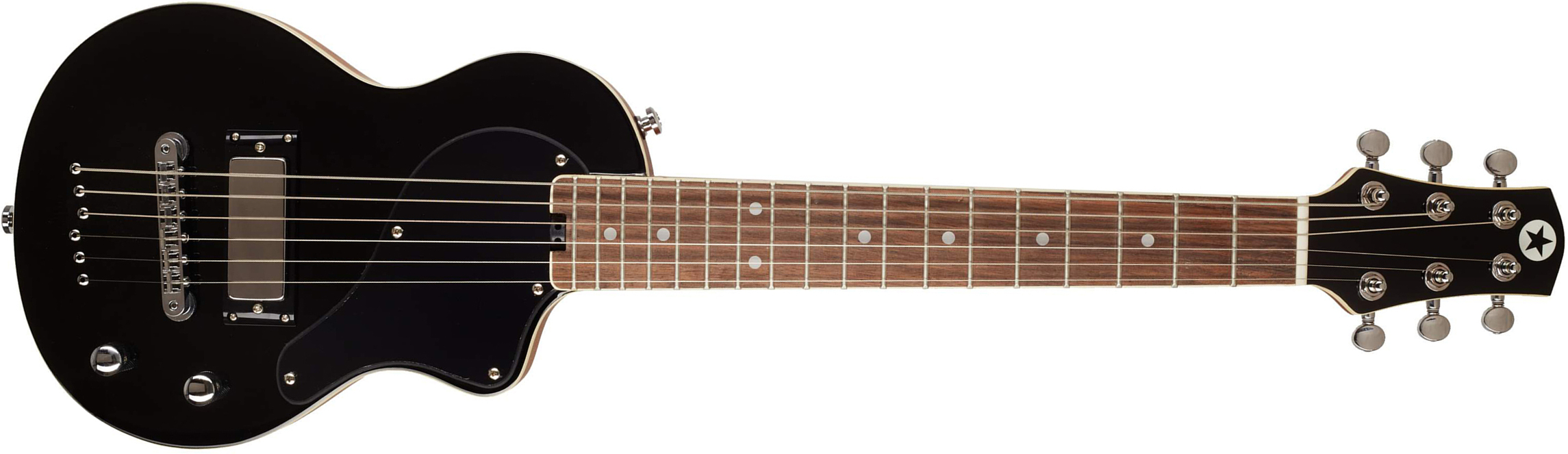 Blackstar Carry-on Travel Guitar +housse - Jet Black - Elektrische reisgitaar - Main picture