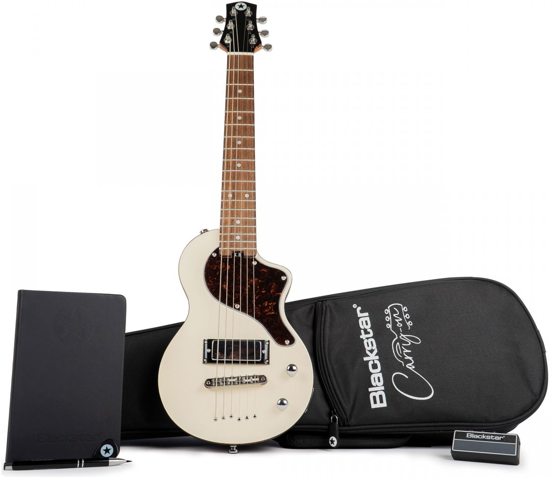 Blackstar Carry-on Travel Guitar Standard Pack +amplug2 Fly +housse - White - Elektrische gitaar set - Main picture
