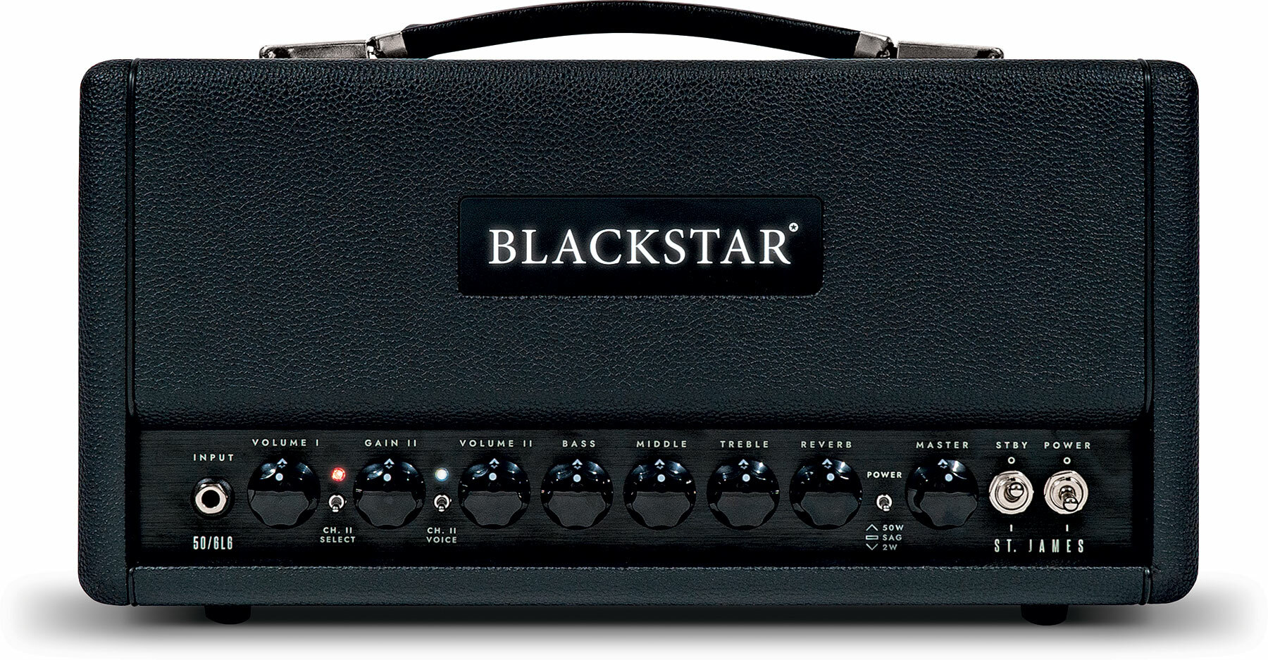 Blackstar St James 6l6h Head 50/5/2w Black - Gitaarversterker top - Main picture