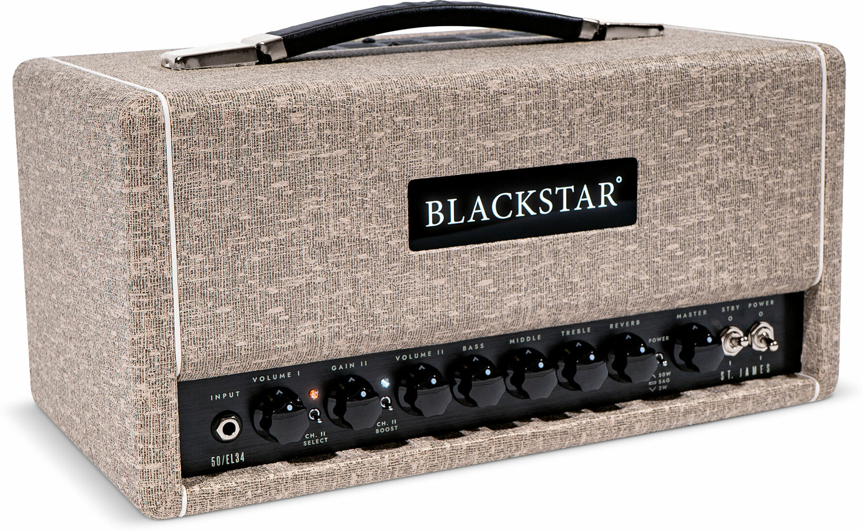 Blackstar St James El34h Head 50/5/2w Fawn - Gitaarversterker top - Main picture